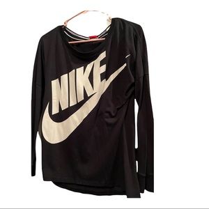 Woman’s Nike black athletic long sleeve top